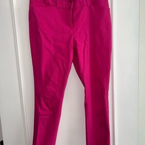 Worthington Pink Straight Leg Pants with Smooth Fabric